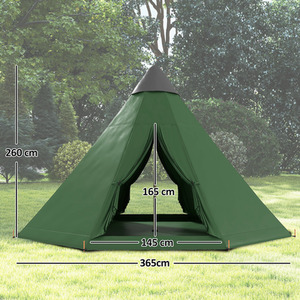 Outsunny 6 Men Tipi Tent by Outsunny