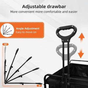 Foldable Garden Trolley - Black by Alivio