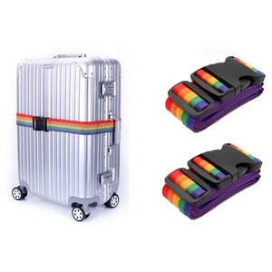 Set of 2 Rainbow Luggage Straps - Rainbow
