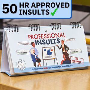 Professional Insults Flipbook - Blue by Bee Three Books
