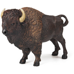 PAPO Wild Animal Kingdom 50119 American Buffalo Toy Figure - Brown by PAPO