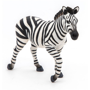 PAPO Wild Animal Kingdom Male Zebra Toy Figure - White by PAPO