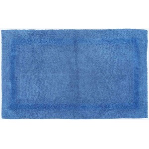 Luxury Reversible Extra Large Bath Mat - Cobalt Blue by Homescapes