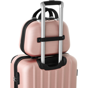 tectake Suitcase Set 4-Piece Pucci - Rose Gold by tectake