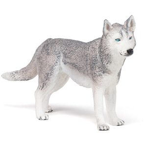 PAPO Dog and Cat Companions Siberian Husky Toy Figure - 54035 - Grey by PAPO