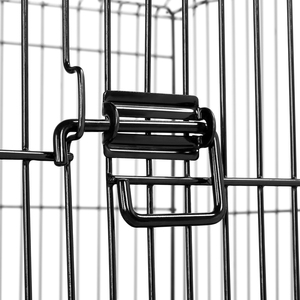 Rolling Bird Cage with Detachable Stand - Black by Yaheetech