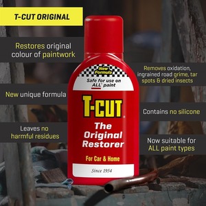 T-cut The Original Colour Restorer Paintwork Tar Rust Grime Bug Remover 350ml - Neutral by T-Cut