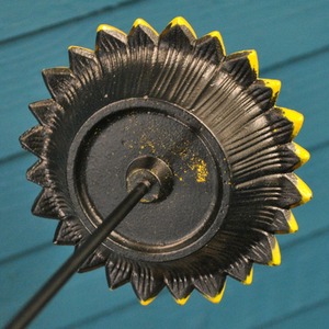 Cast Iron Wild Bird Sunflower Dish Bird Feeder - Yellow by Selections