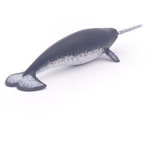 PAPO Marine Life 56016 Narwhal Toy Figure - Grey by PAPO