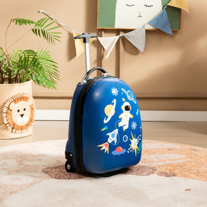 16'' Kids Carry-On Luggage-Blue - Blue by Costway