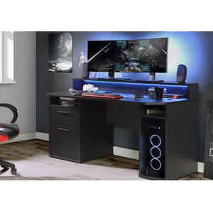 Power Z Gaming Desk - Black by Flair