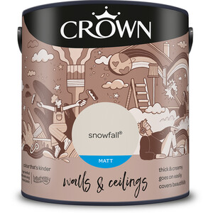 Crown Matt Breatheasy Emulsion Paint - Snowfall by Crown Paints
