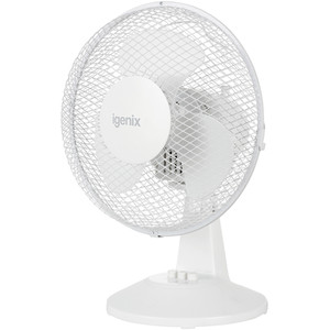 Igenix Desk Fan - White - White / 9in by Igenix