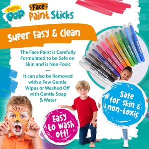 Pack of 12 Paint Pop Face paints