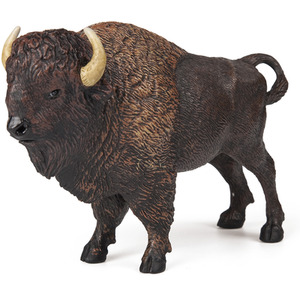 PAPO Wild Animal Kingdom 50119 American Buffalo Toy Figure - Brown by PAPO