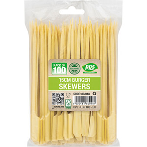 Pack of 100 Burger Skewers