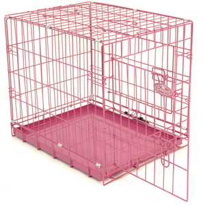 Pink Dog Cage - Pink / 46cm by Easipet