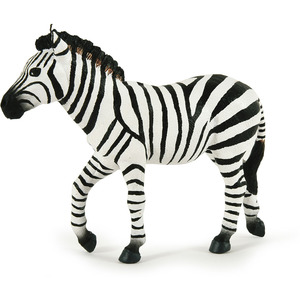 PAPO Wild Animal Kingdom Male Zebra Toy Figure - White by PAPO
