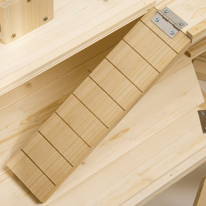 PawHut 3-Tier Wooden Hamster Cage Gerbil Play Center with Water feeder - Wood by PawHut