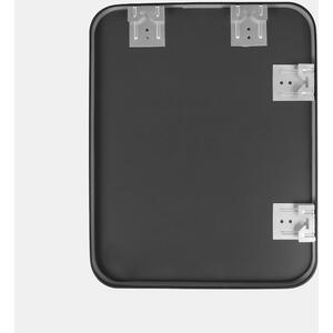 Metal Bathroom Wall Mirror - Black by OHS