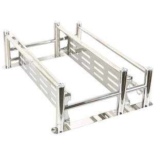 Chrome Bathroom Shelves with Towel Rail - Chrome by Livingandhome