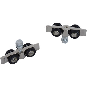 HOMCOM Sliding Barn Door Track - Brown by HOMCOM