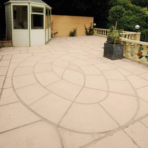 Baroque Oval Paving Kit Limestone - Limestone by Bowland Stone