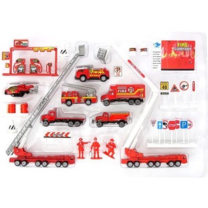 Big Daddy Kids Vehicle Set with Accessories - Multi / Fire Rescue / 40+ by Big Daddy