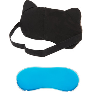 Sleepy Animal Hot and Cold Gel Packs Soothing Eye Mask - Brown / Brown Dog by Ultra