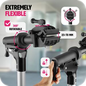 Bike Repair Stand Jan - Folding, Height-Adjustable, Suitable For E-Bikes - Grey & Black by tectake