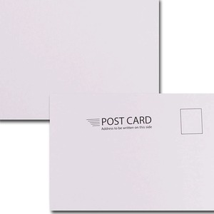 48 Blank White Postcards Pad Plain 140mm x 100mm - White by Tallon