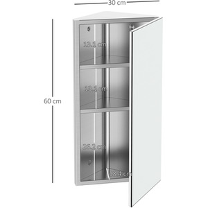 HOMCOM Wall Mounted Bathroom Mirror - Silver by HOMCOM