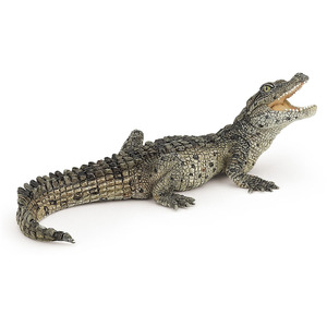 PAPO Wild Animal Kingdom Baby Crocodile Toy Figure - Black by PAPO