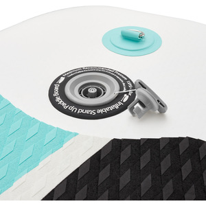 Paddle Board 2-In-1 Inflatable SUP Kayak, with Paddle, Pump, Backpack - Turquoise & Black by tectake