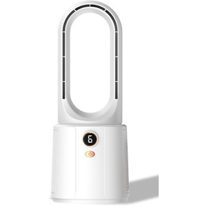 Six-Speed Bladeless Fan with LED Display - White / Without Humidifier