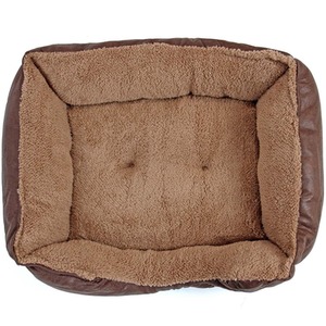Faux Fur Dog Bed in Brown by Actiaspet