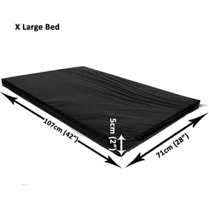 Waterproof Dog Cage Bed in Black - Black / XL by Actiaspet