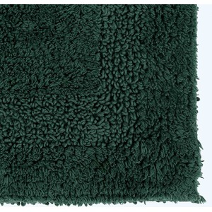 Luxury Reversible Semi Circle Bath Mat - Moss Green by Homescapes