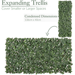 Artificial Expanding Hedge Screen - Green by Christow
