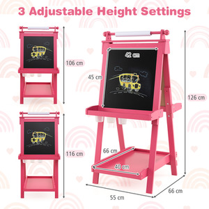 3-in-1 Double-sided Art Easel by Costway