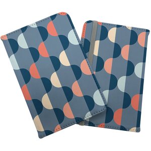 Geometric Pattern Passport Cover - Blue by Warren Reed - Designer
