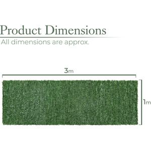 Artificial Conifer Leaf Hedge Screening - Green by Christow