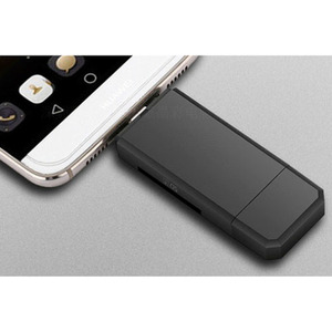Three-in-one Mobile Phone, Laptop and SD Card Reader - Black