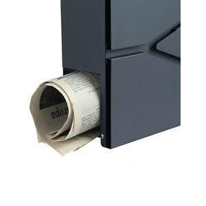 Lockable Post Box Mounted on the Wall - Grey by SONGMICS