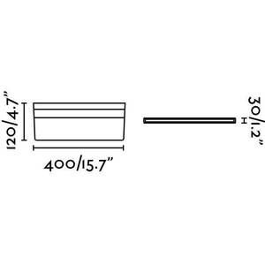 Line LED Bathroom Wall Light - Aluminium