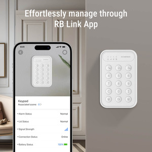 Wireless Security Keypad - White by Roombanker