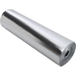 Aluminum Foil Insulation Roll Reflective Single Bubble - Silver / 8.4m by Livingandhome