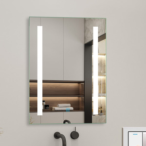 LED Bathroom Mirror with Socket, Dimmable by AicaBathroom