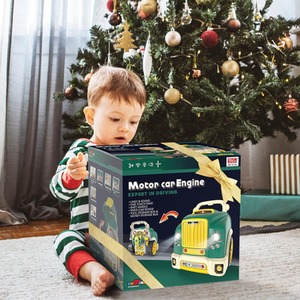 Take Apart Motor Vehicle Car Service Station Engine Toy - green