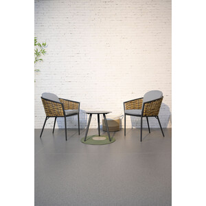 Beaumont Rattan Bistro Set - Grey